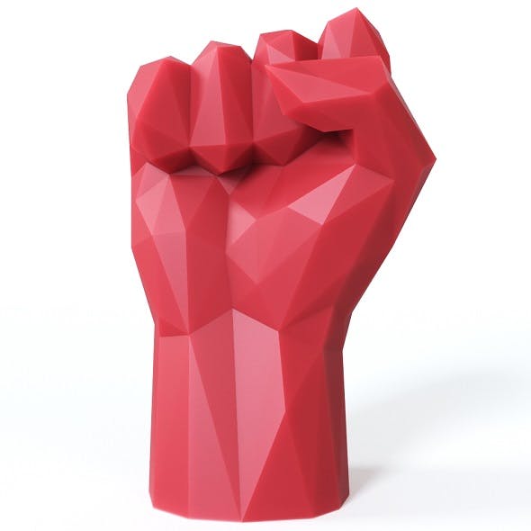 Hand Fist Low Poly