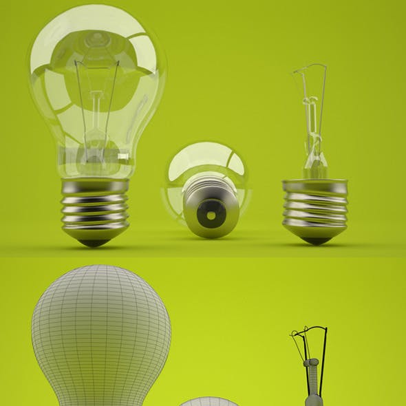 Realistic light bulb